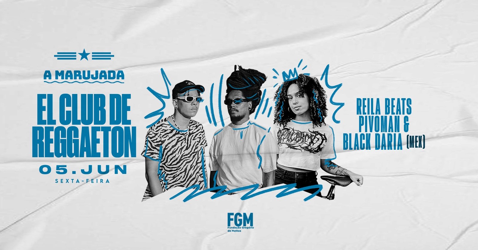 EL CLUB DE REGGAETON: Reila Beats convida Pivoman (Noite Transatlântica) e Black Daria (MEX)