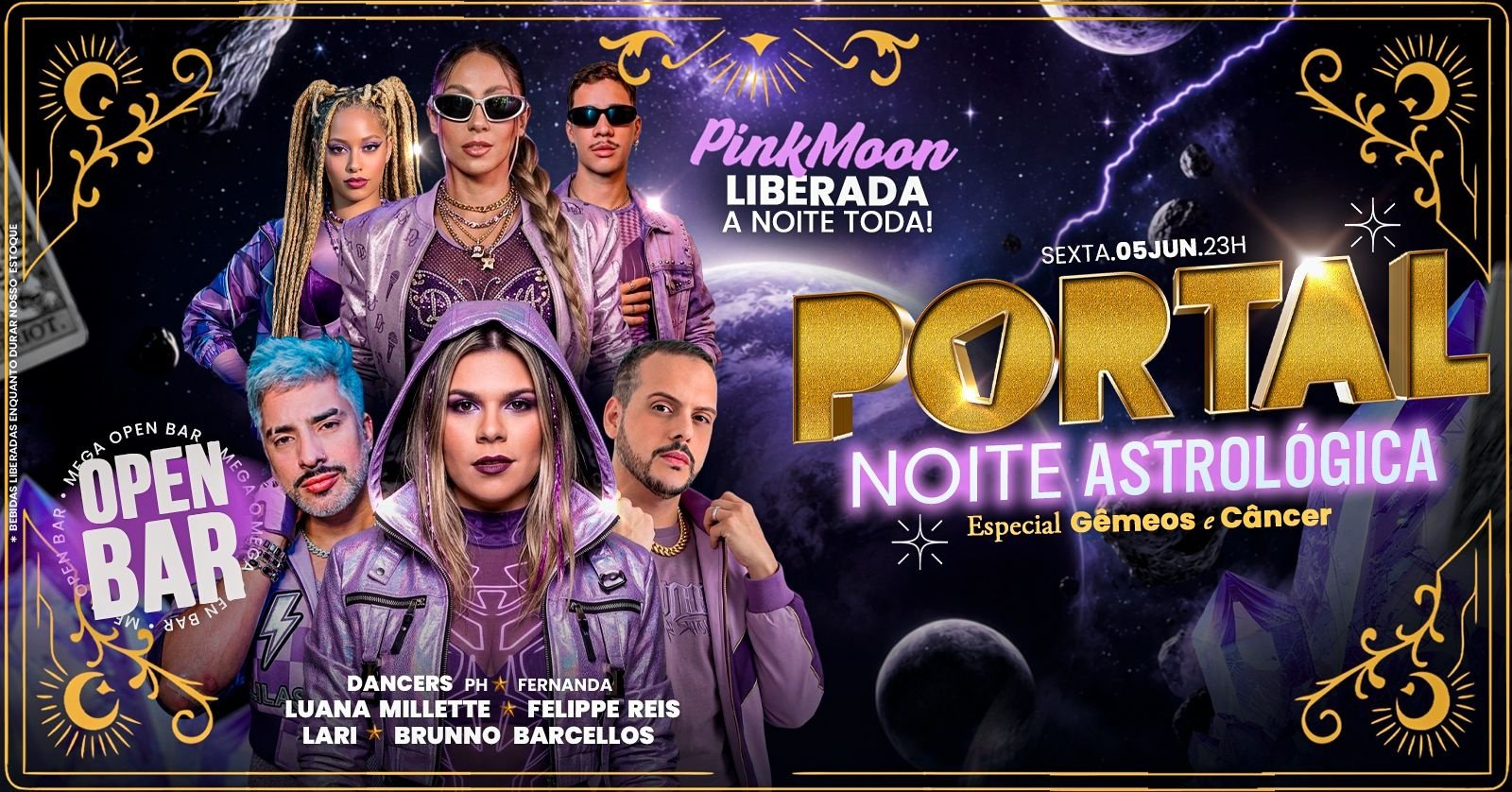 05/06 Portal Rio Noite Astrológica / Mega Open Bar