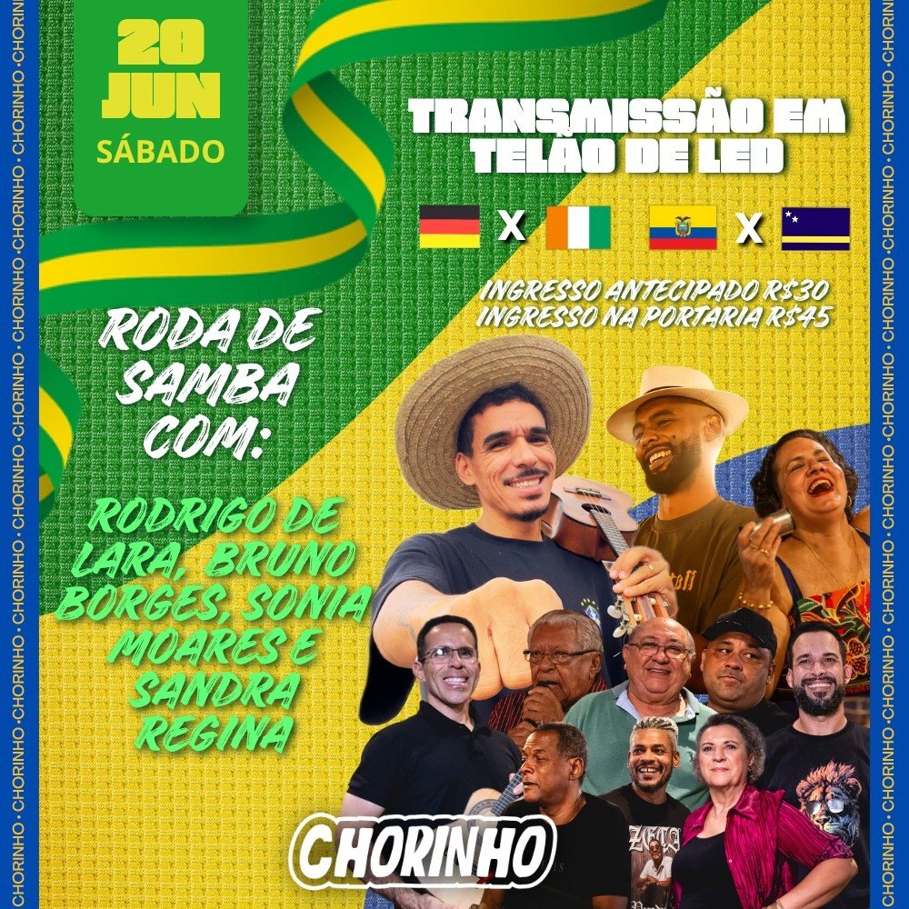 Sabado com Roda de Samba com Rodrigo de Lara 20/06