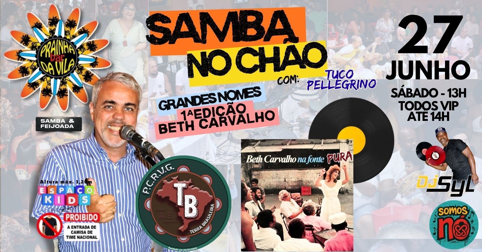 Samba no Chão Grandes Nomes Beth Carvalho no Prainha da Vila! (27/06)