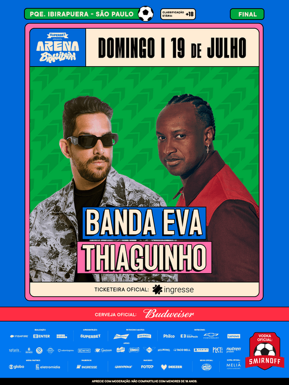 Arena Brasileira 19 de julho - Banda Eva e Thiaguinho
