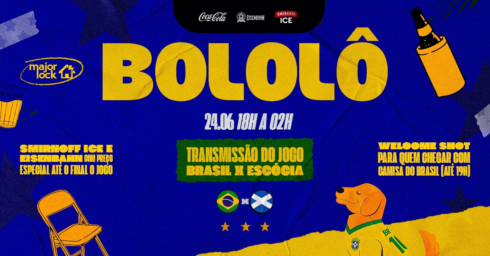 Bololô | Transmissão Brasil na Copa| Major Lock| 24/06