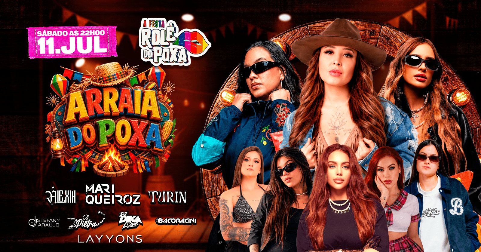 A Festa do Rolê do Poxa Arraiá do Poxa 2026