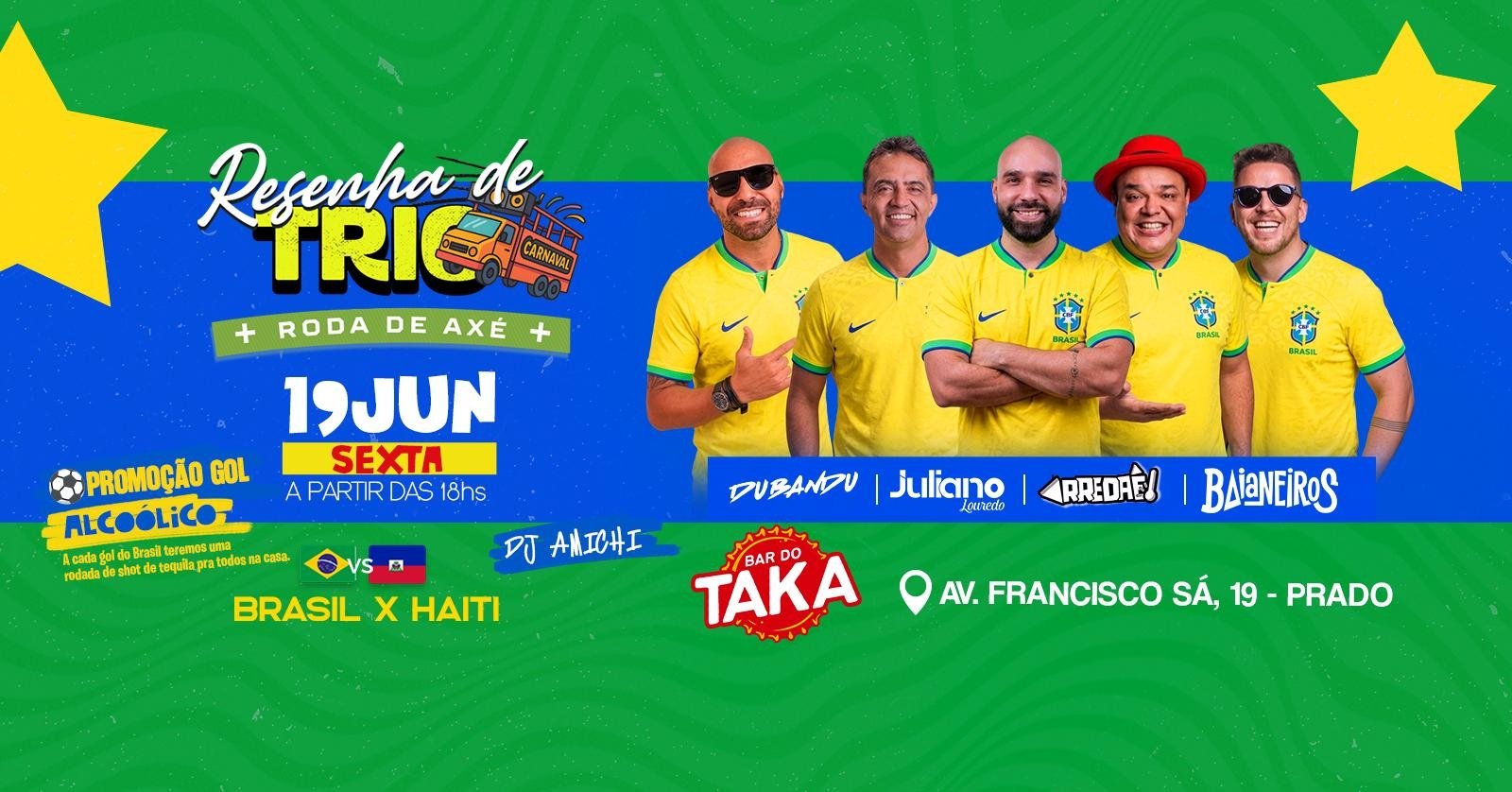 Resenha de Trio Roda de Axé 8ª Edição Copa do Mundo