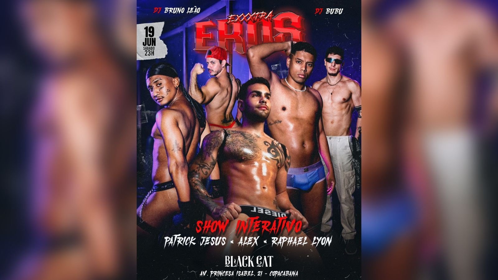 Black Cat: EROS EXXXTRA| Sábado, 20 de junho 23h