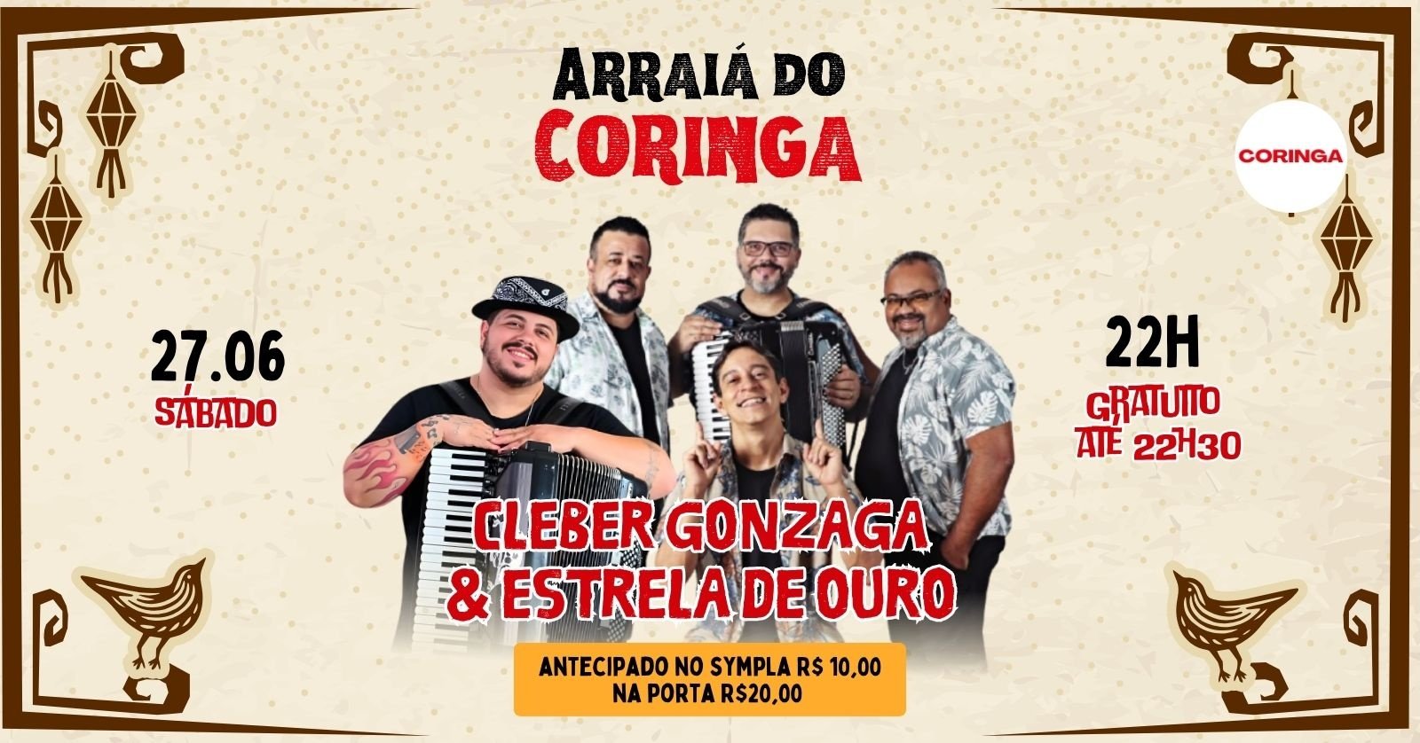 Arraiá do Coringa com Cleber Gonzaga e Estrela de Ouro 27/06