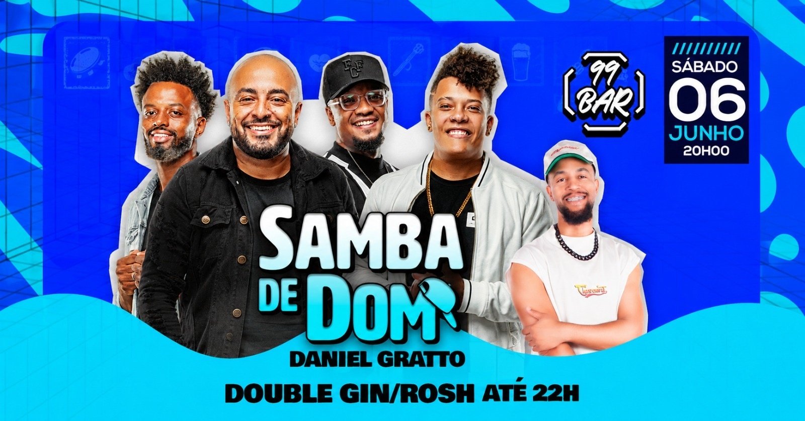 Samba de Dom e Daniel Gratto no 99 Bar