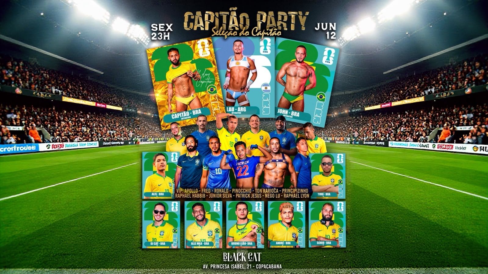 Black Cat Capitão Party / Sexta 12 de junho 23h