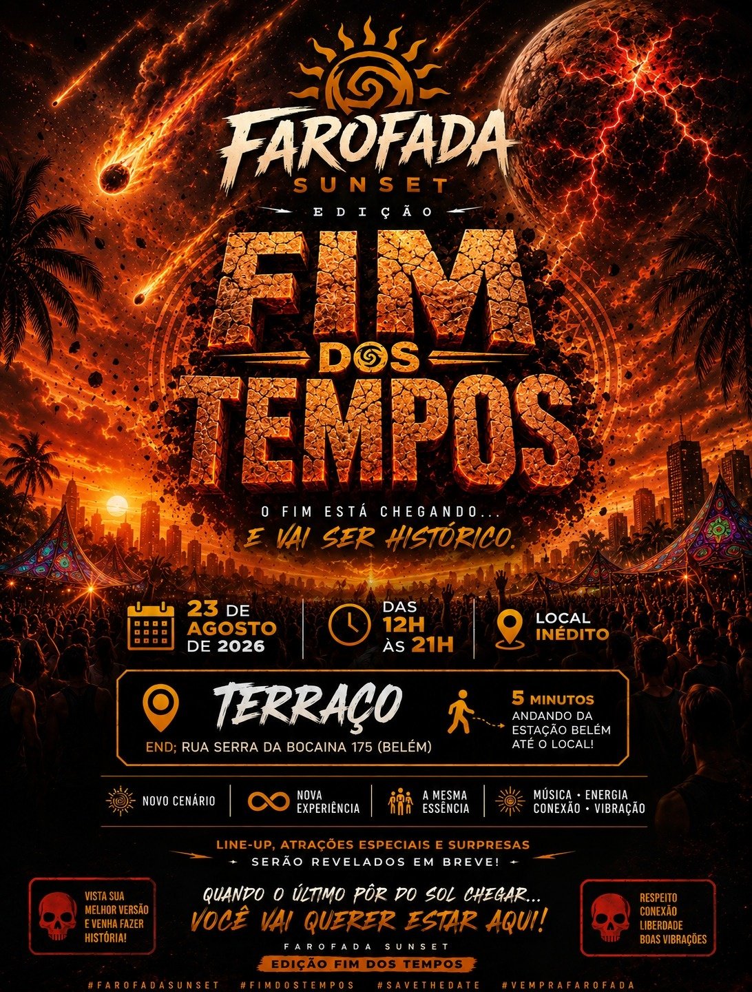 Farofada Sunset | Fim dos Tempos + 4 Horas de Open Bar