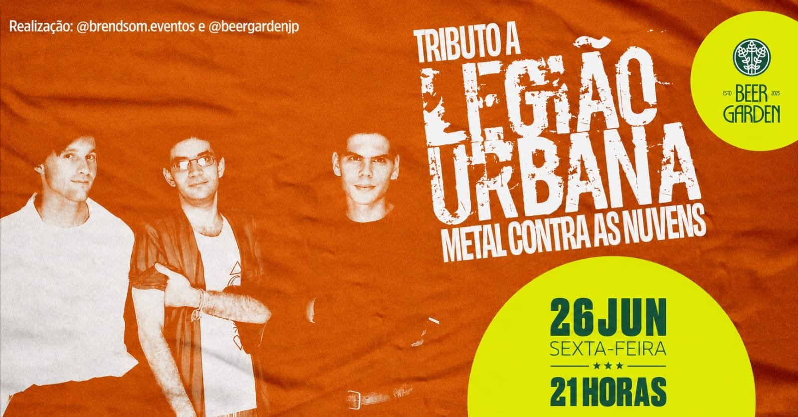 Tributo à Legião Urbana com Metal Contra as Nuvens | Sound Garden Live