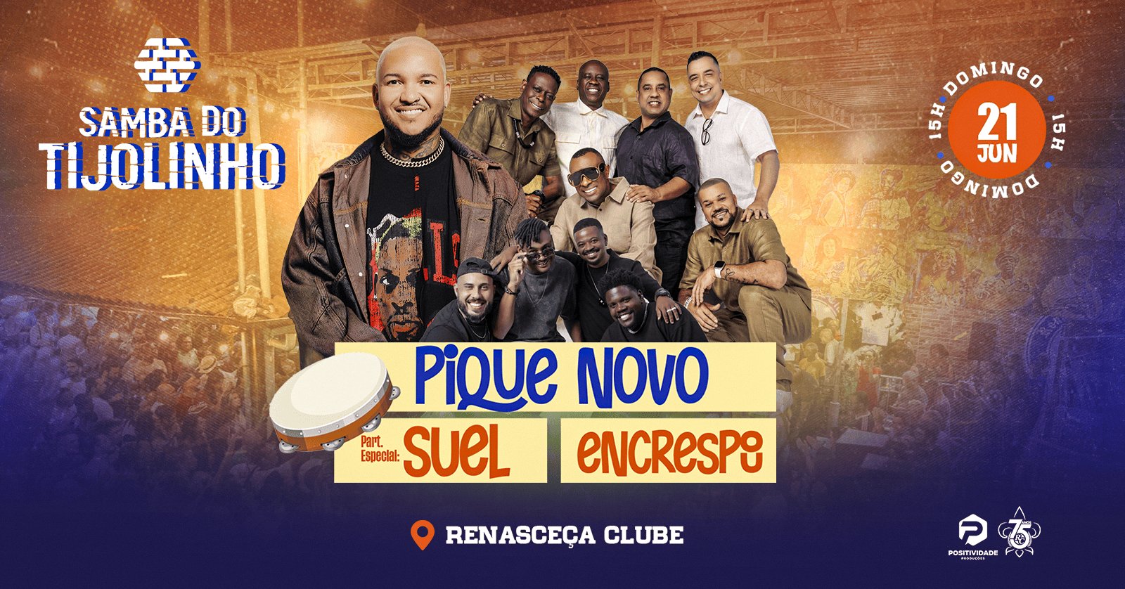 Samba do Tijolinho | Pique Novo, Suel e Encrespou | @Renascença Clube