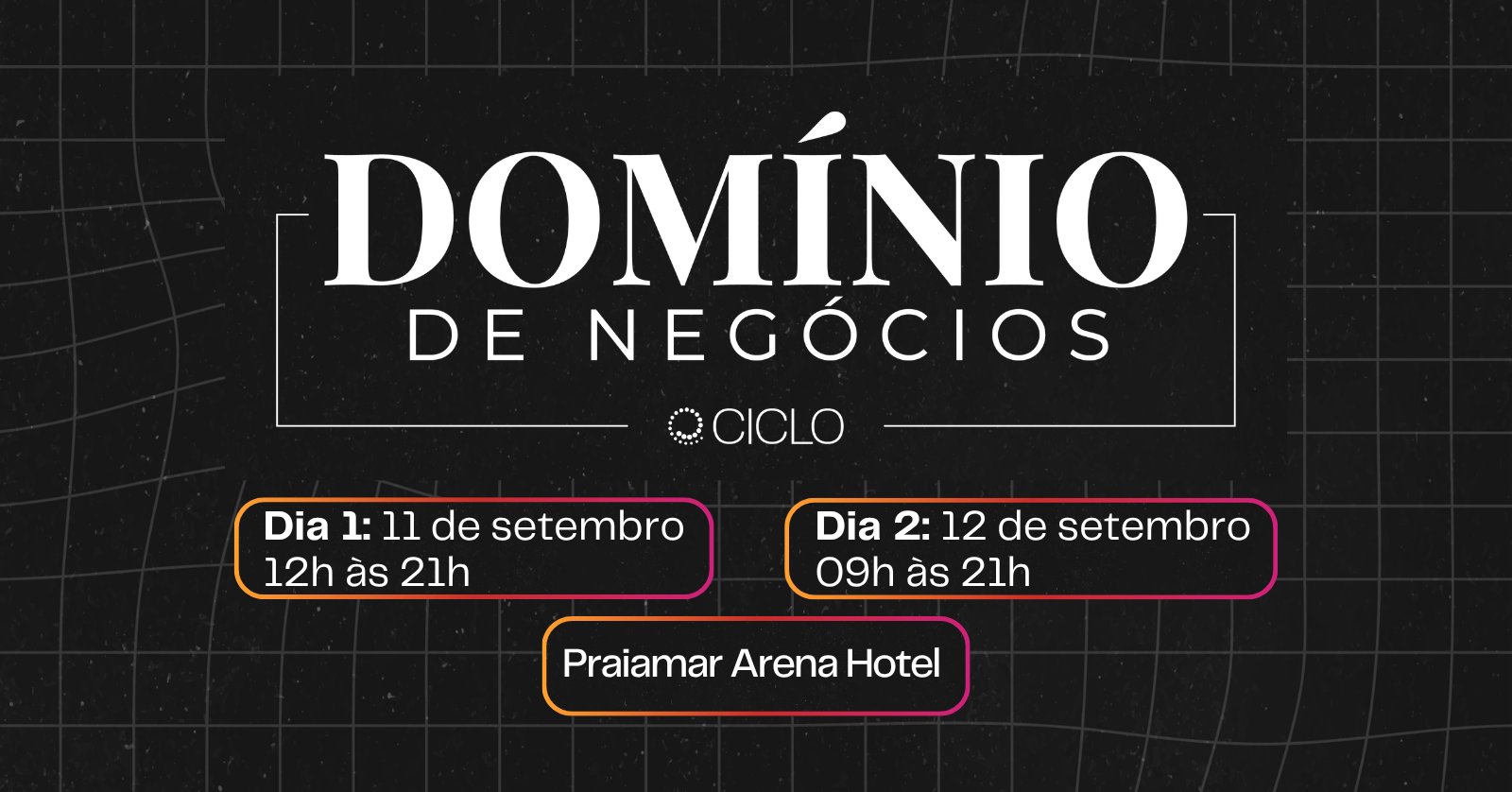 Domínio de Negócios O Ciclo