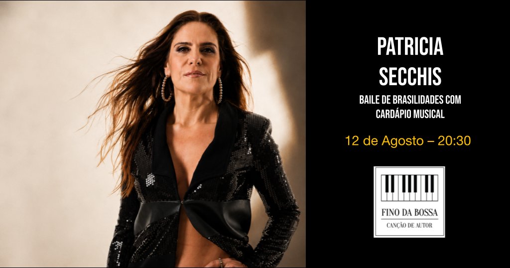 Patricia Secchis no Fino da Bossa