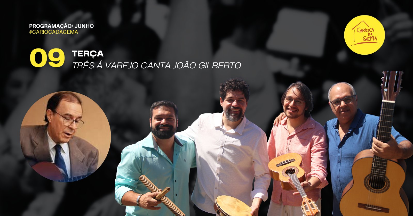 Três a Varejo canta João Gilberto