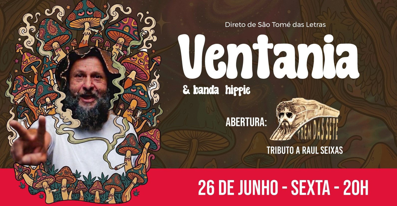 26/06 Ventania & Banda Hippie + Trem das Sete (Raul Seixas)
