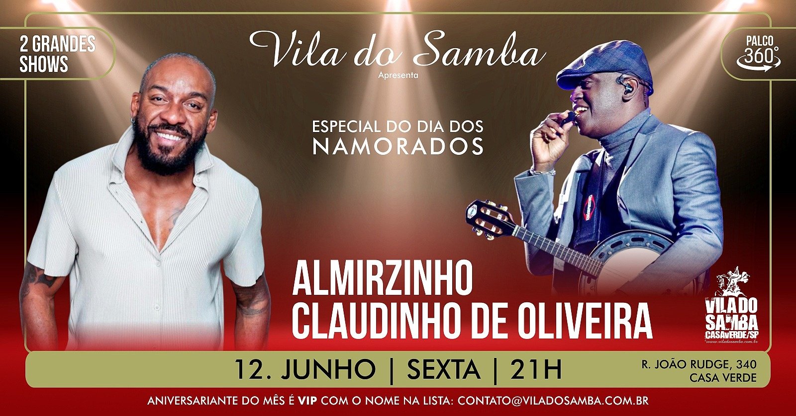 Roda de Samba com Almirzinho e Claudinho de Oliveira na Vila do Samba