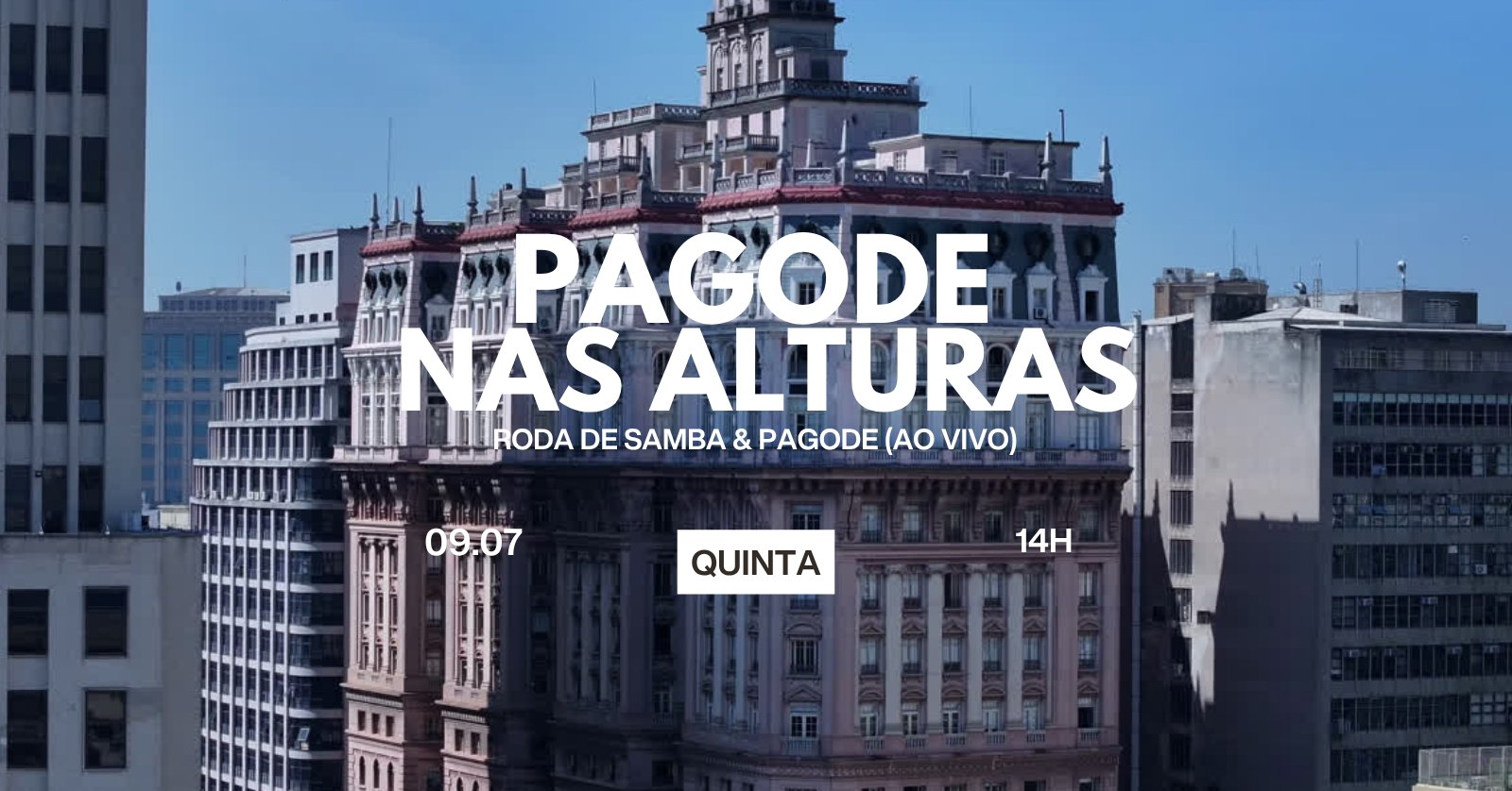 Pagode nas Alturas (roda de Pagode e Samba Ao Vivo) | 09.07