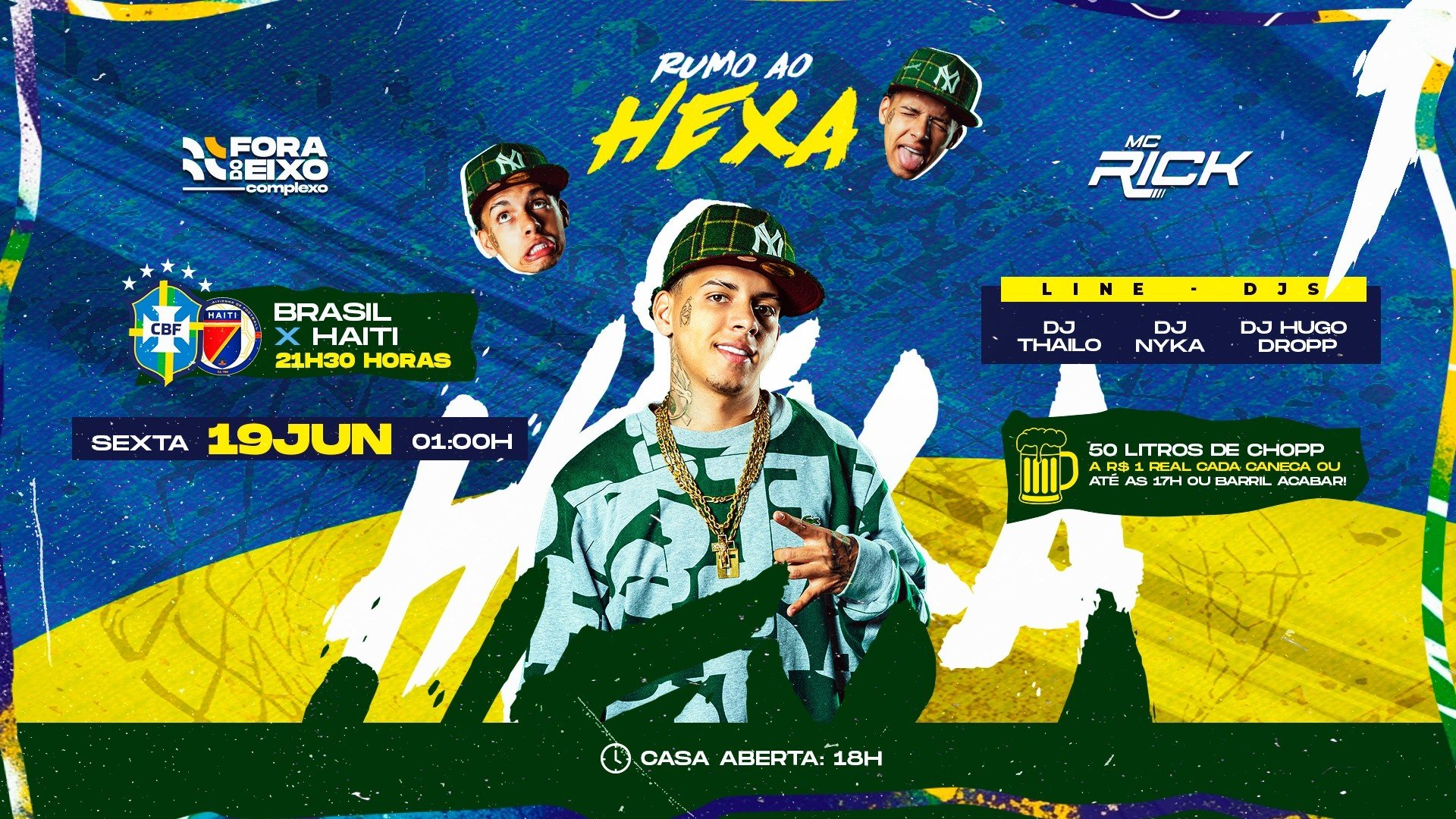 Brasil x Haiti + Baile Funk com MC RICK