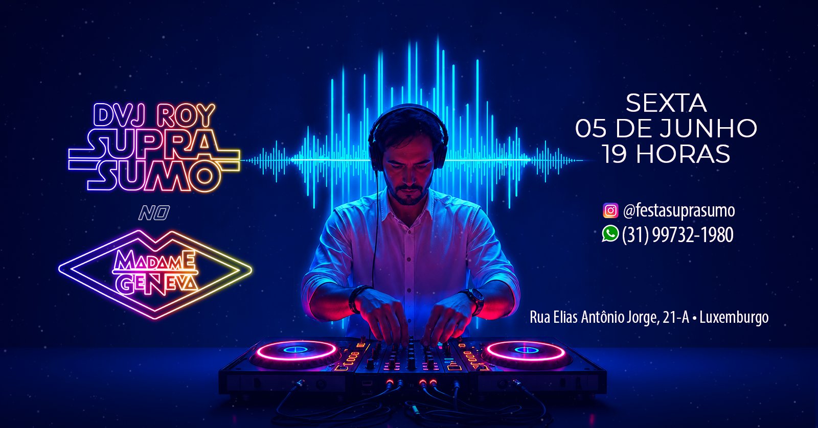 DVJ ROY no MADAME GENEVA ::: discotecagem com videoclipes