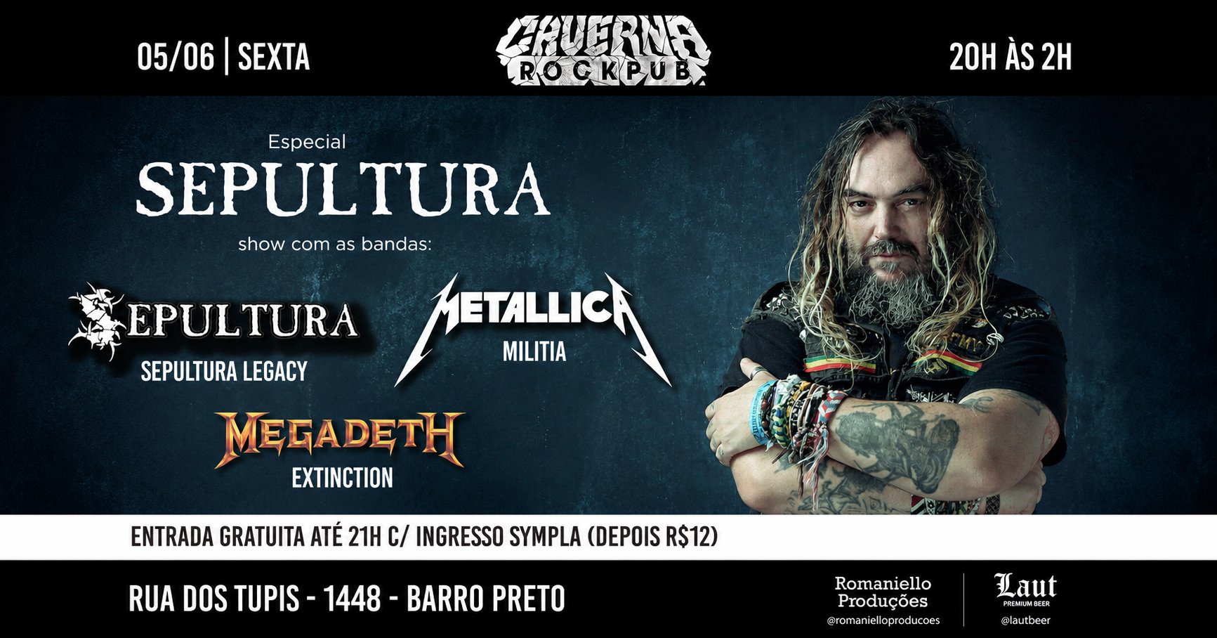 05/06 Especial Sepultura: Sepultura Legacy, Militia (Metallica) e Extinction (Megadeth)