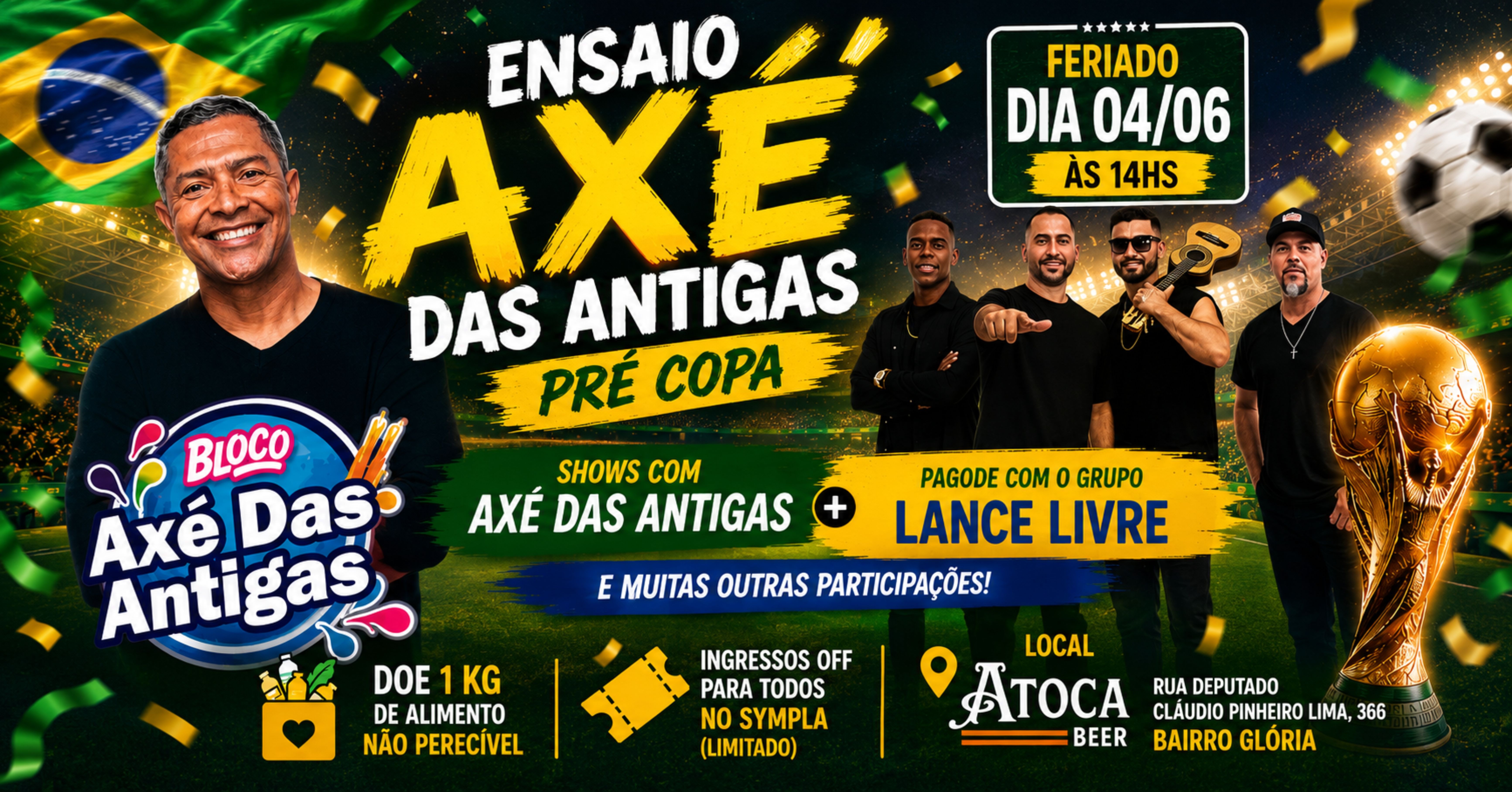 Ensaio Axe das Antigas Pre Copa