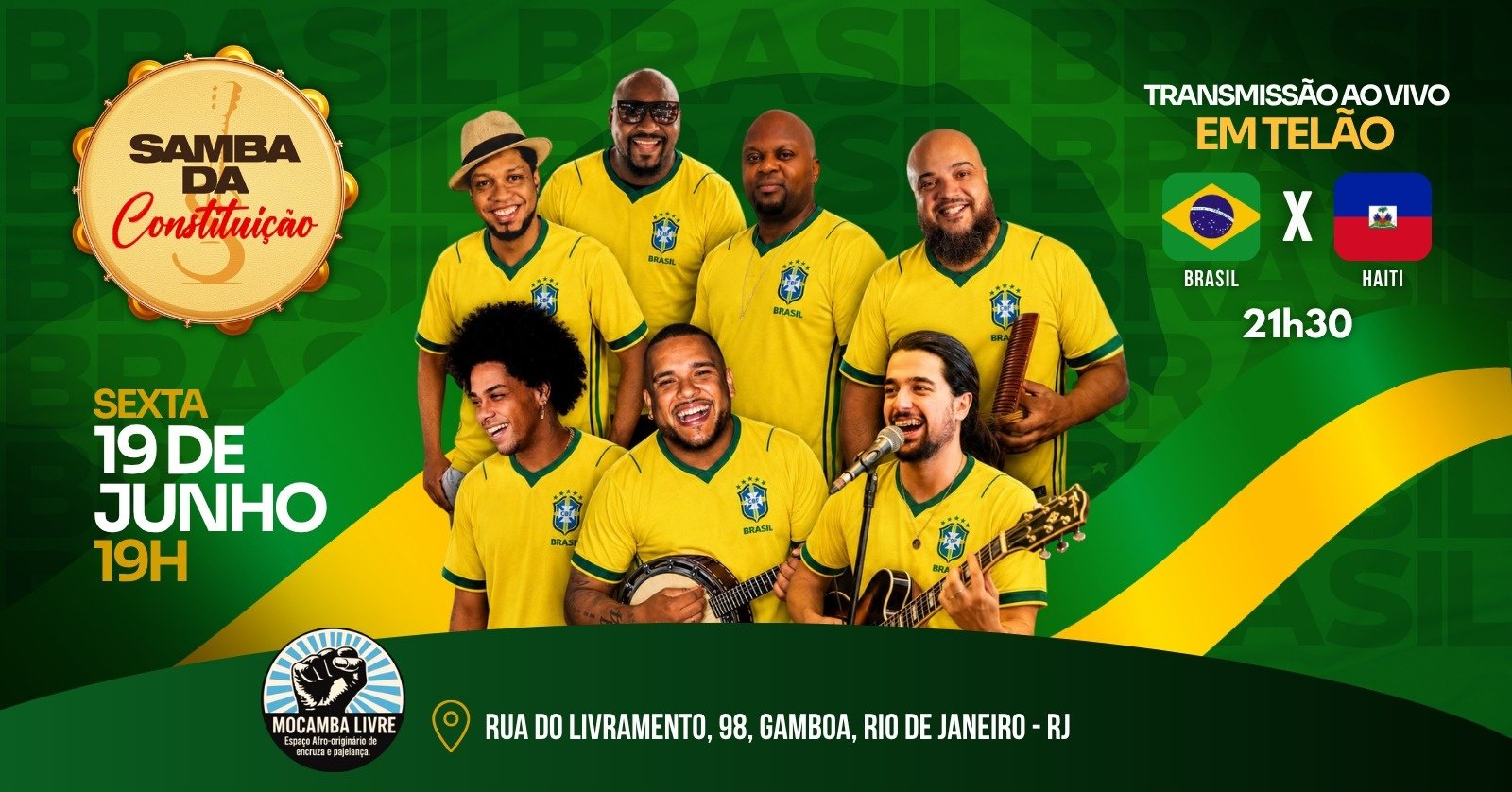 Samba da Constituição e Jogo do Brasil