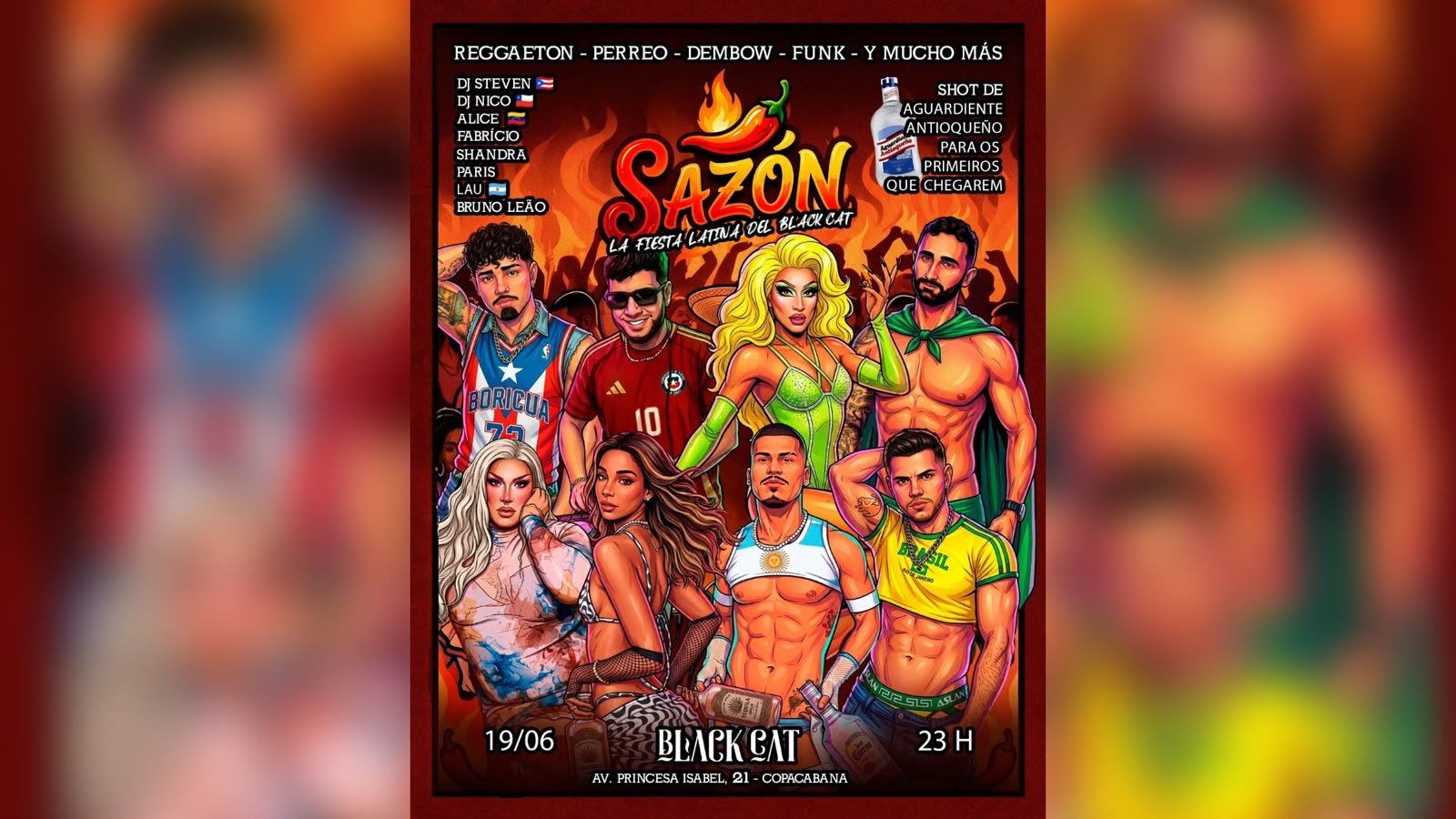 Black Cat: SAZÓN| Sexta, 19 de junho 23h
