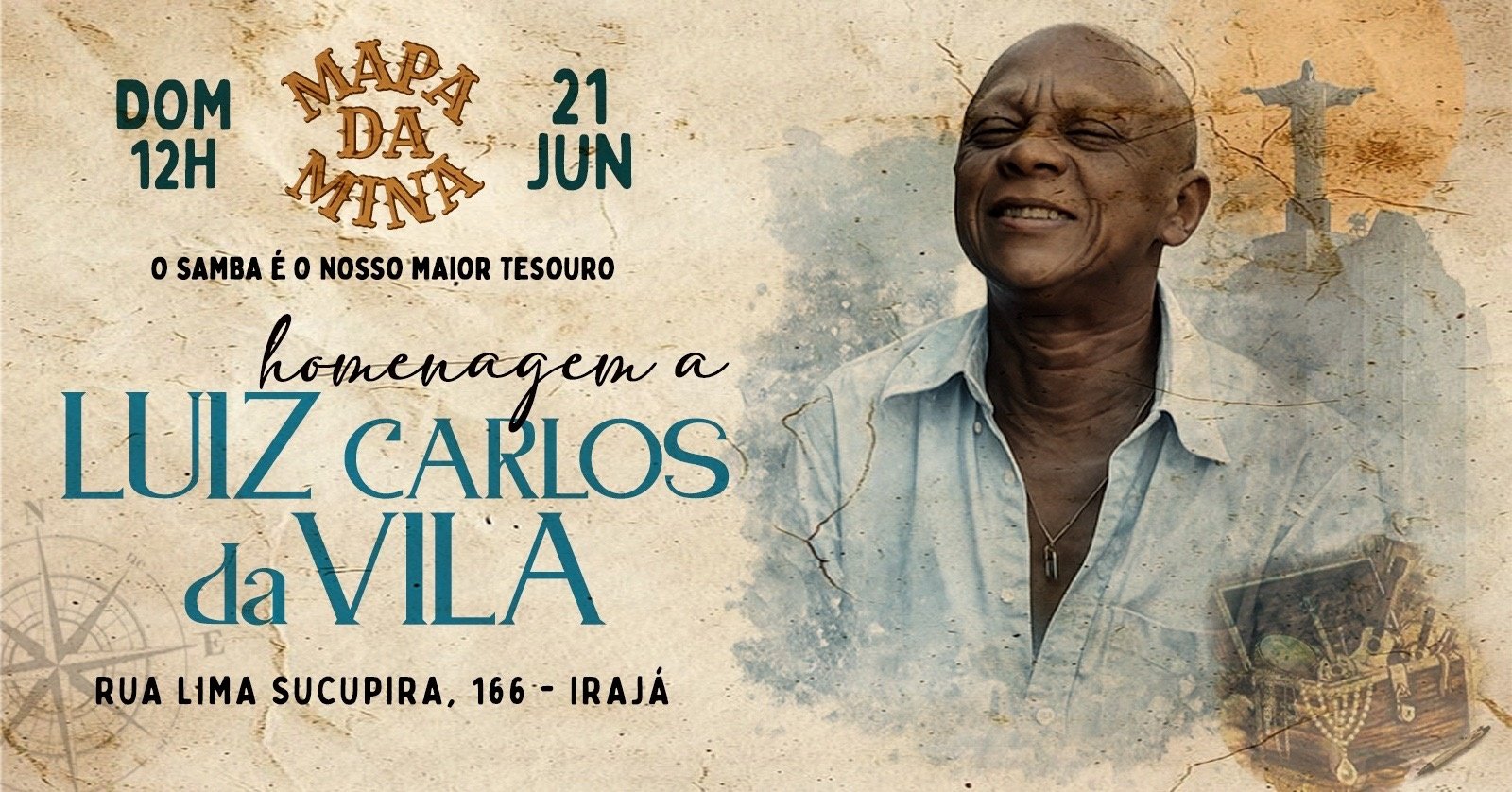 Mapa da Mina canta Luiz Carlos da Vila no Quintal