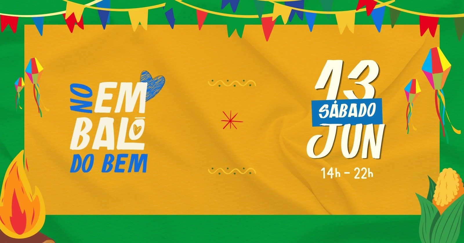 No Embalo do Bem Festa Junina e Brasil x Marrocos