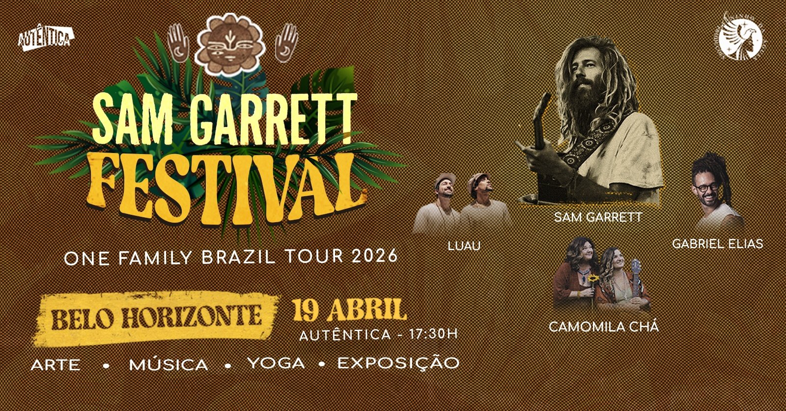Sam Garrett Festival Belo Horizonte 04 de Dezembro One Family Tour Brazil 2026
