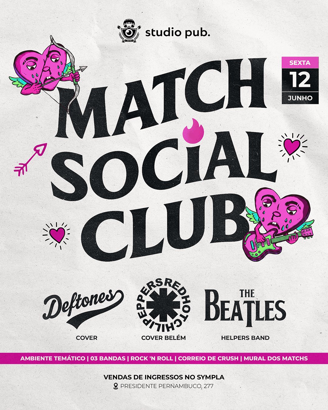 MATCH SOCIAL CLUB | Especial de Dia dos Namorados @StudioPub 12/06