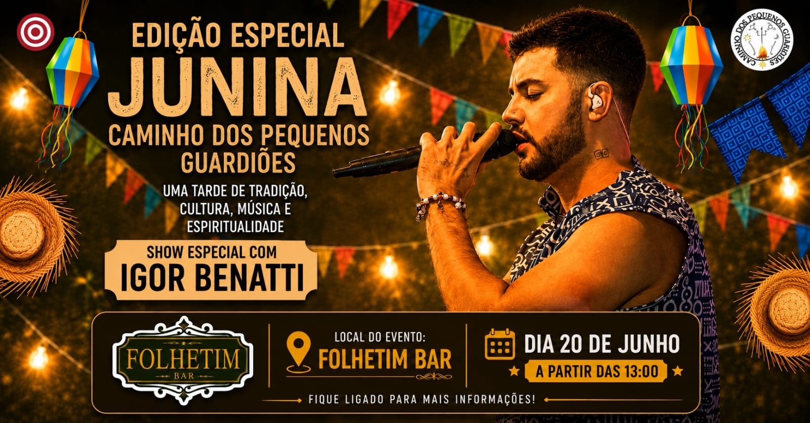 Edição junina do terreiro caminho dos pequenos guardiões