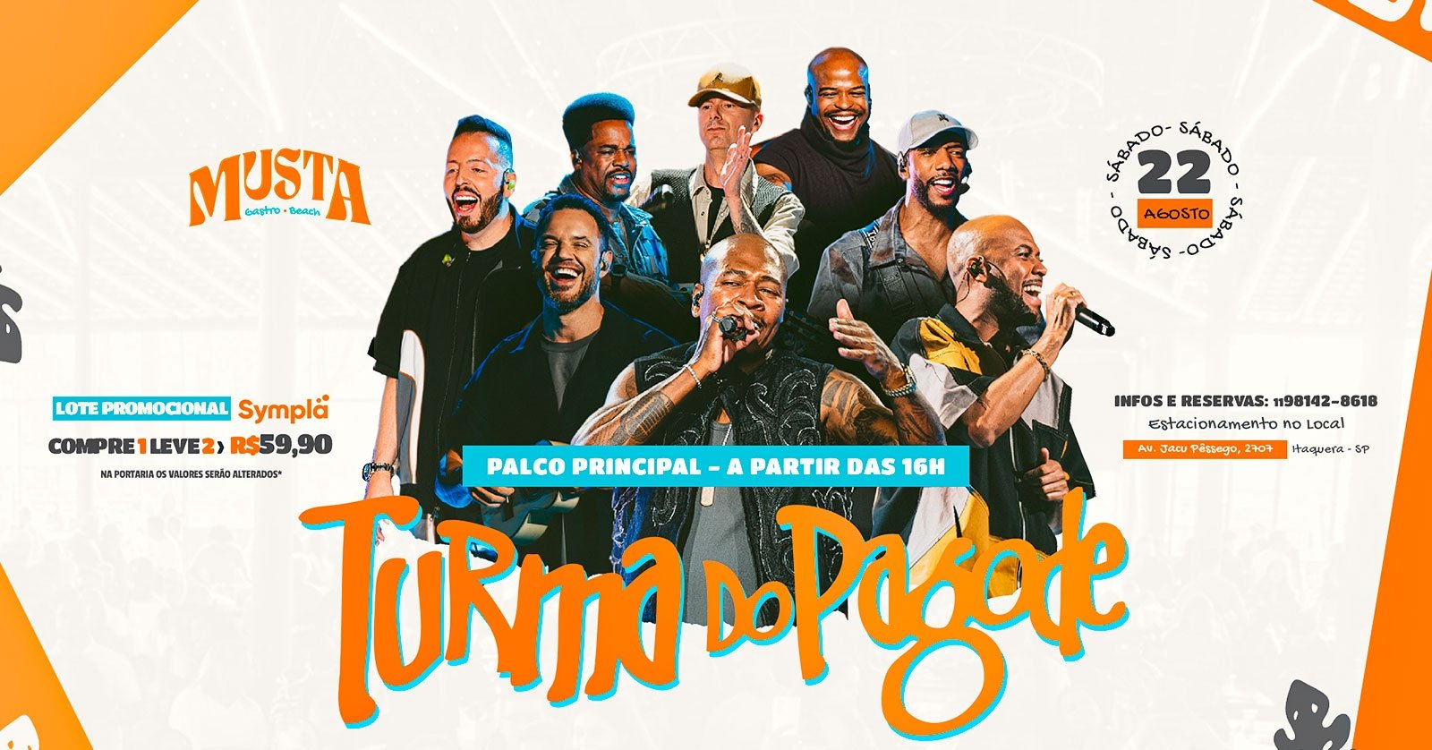 Turma do Pagode Palco Principal no Musta Gastro Beach Itaquera