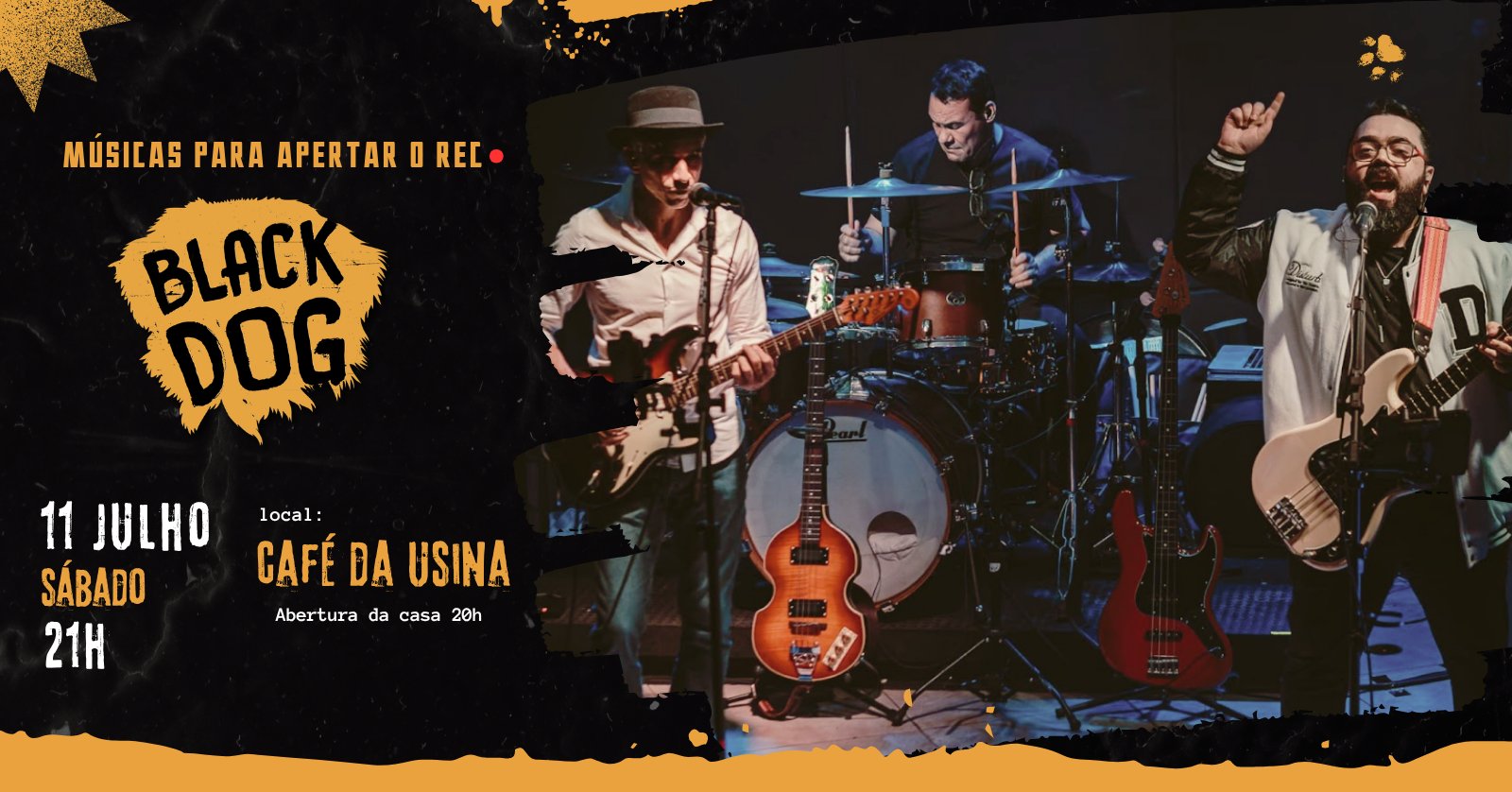 Black Dog no Café da Usina