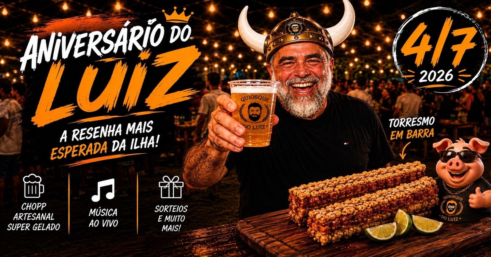 Niver do Luiz a Resenha Mais Esperada da Ilha
