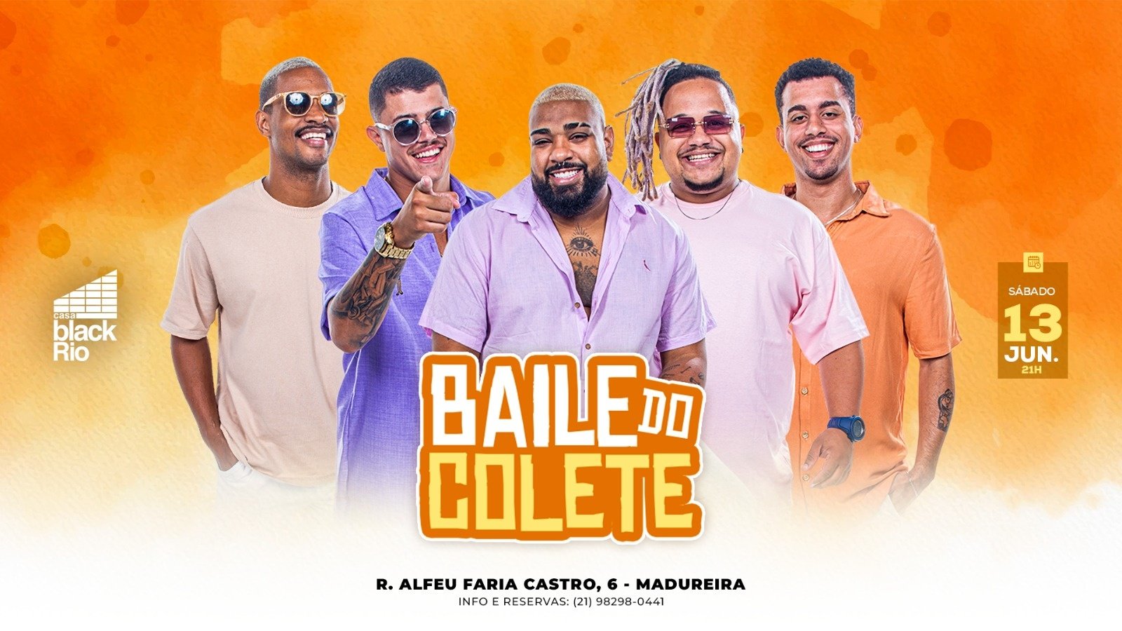 Baile do Colete + Djs Black, Afro e Funk