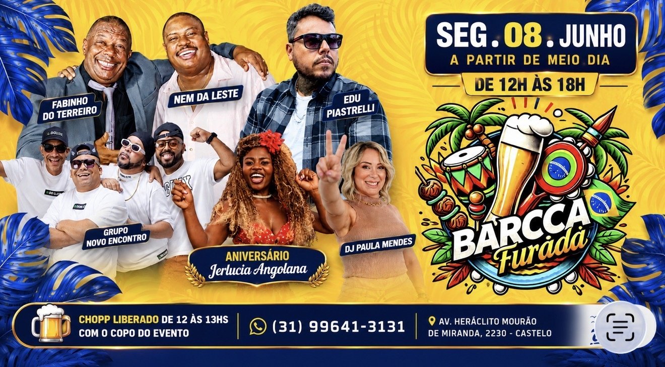 08/01 Samba da Barca Furada com Fabinho do Terreiro e Aniversário Jerlucia Angolana