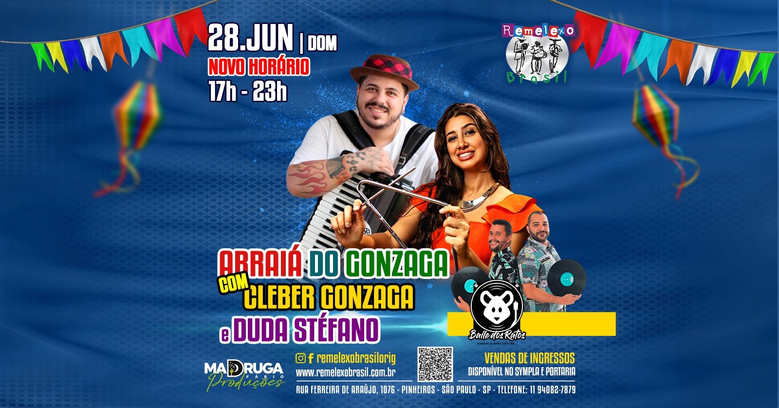 Arraiá do Gonzaga Cleber Gonzaga Duda Stéfano e Baile dos Ratos