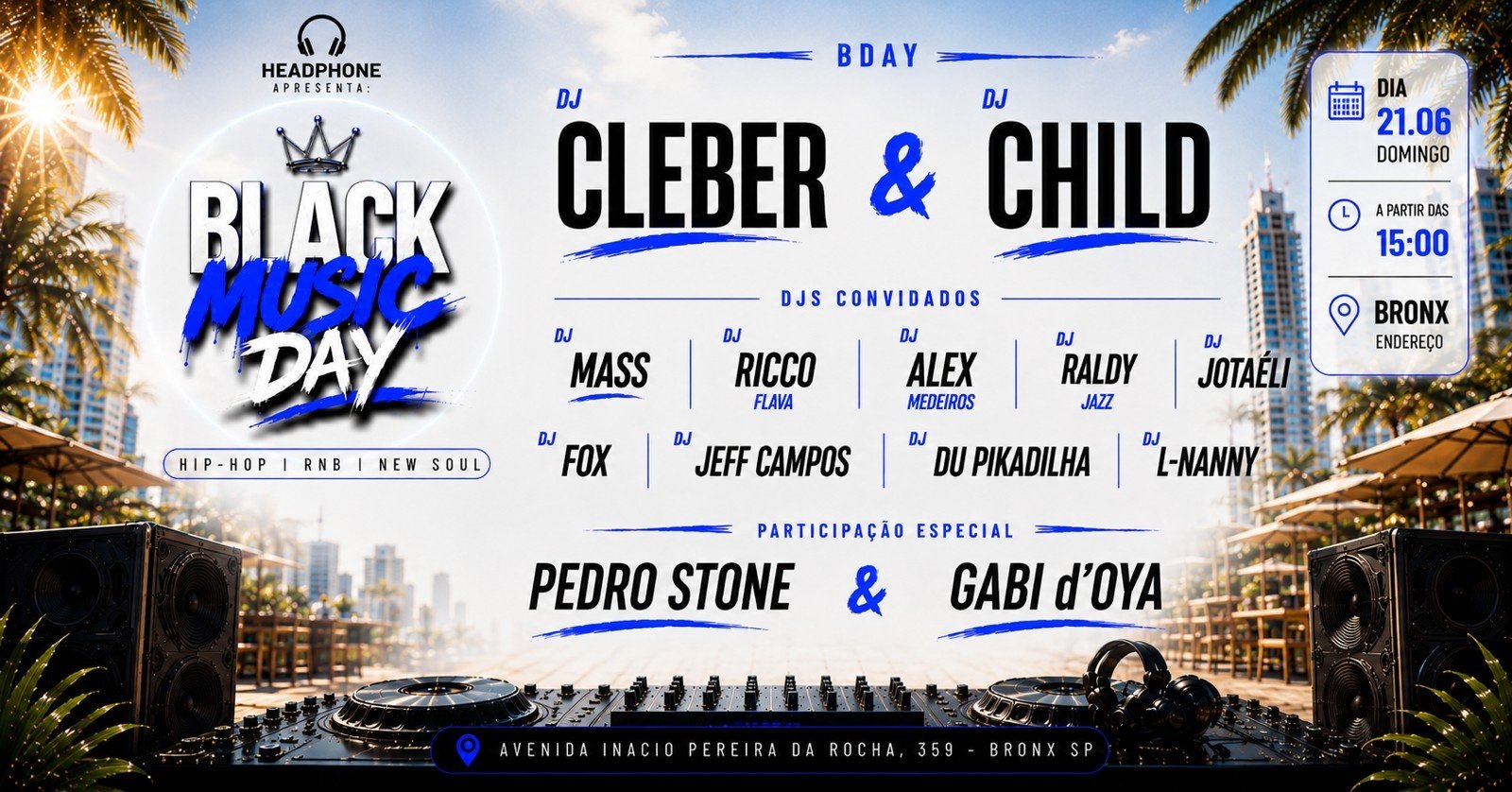 Black Music Day Bday Cleber & Child