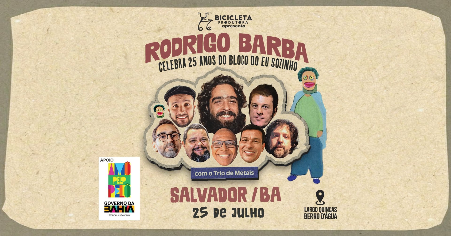 Rodrigo Barba | 25 Anos do Bloco do Eu Sozinho em Salvador / BA