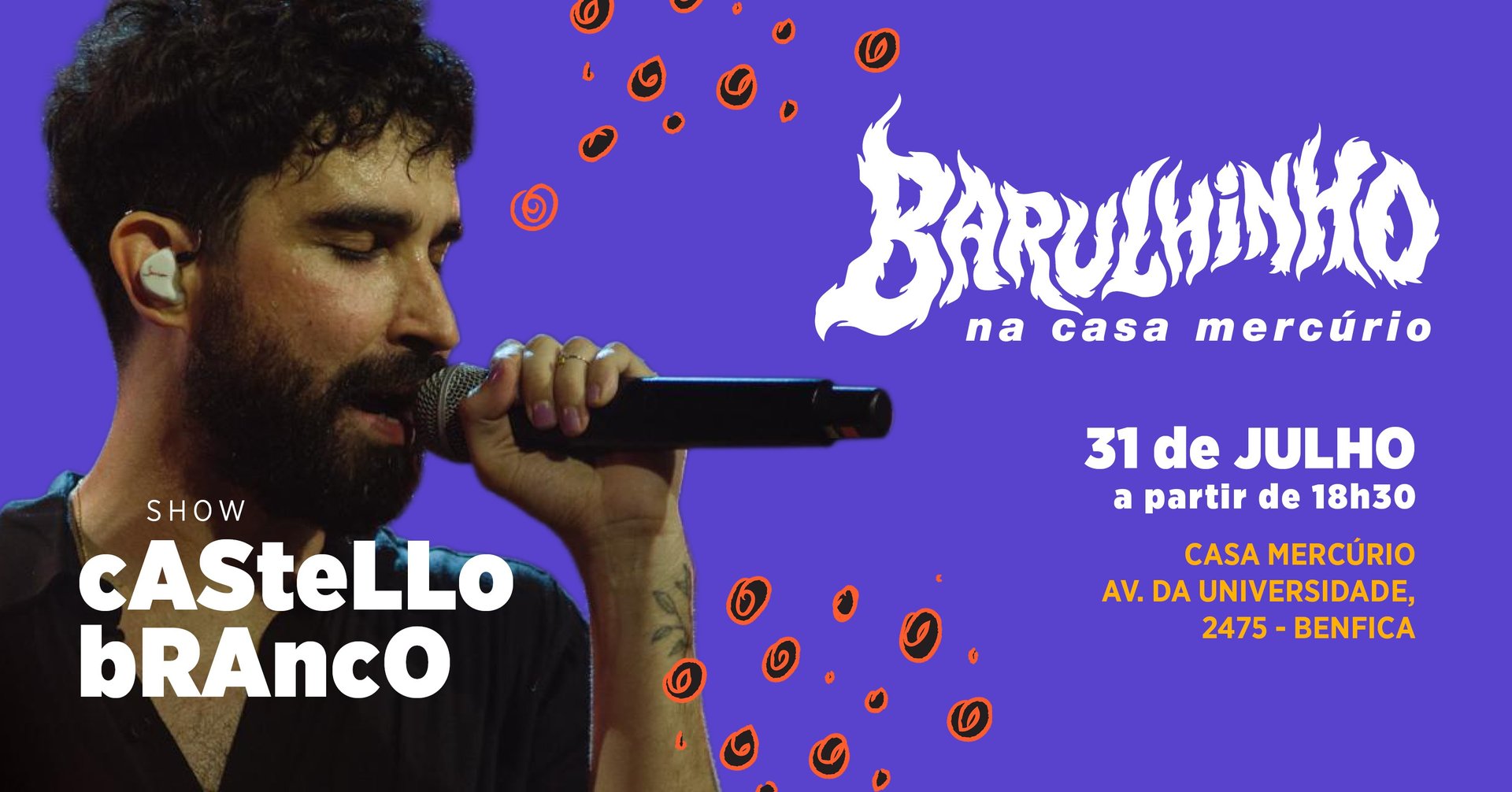 Casa Mercúrio apresenta: Show Castello Branco