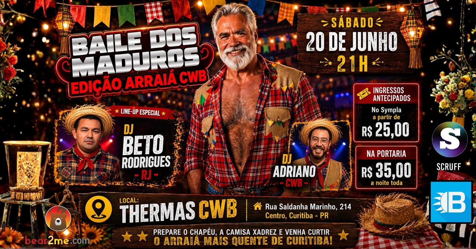 20/06 | 21h | Vem Aí o Arraiá Mais Quente de Curitiba!
