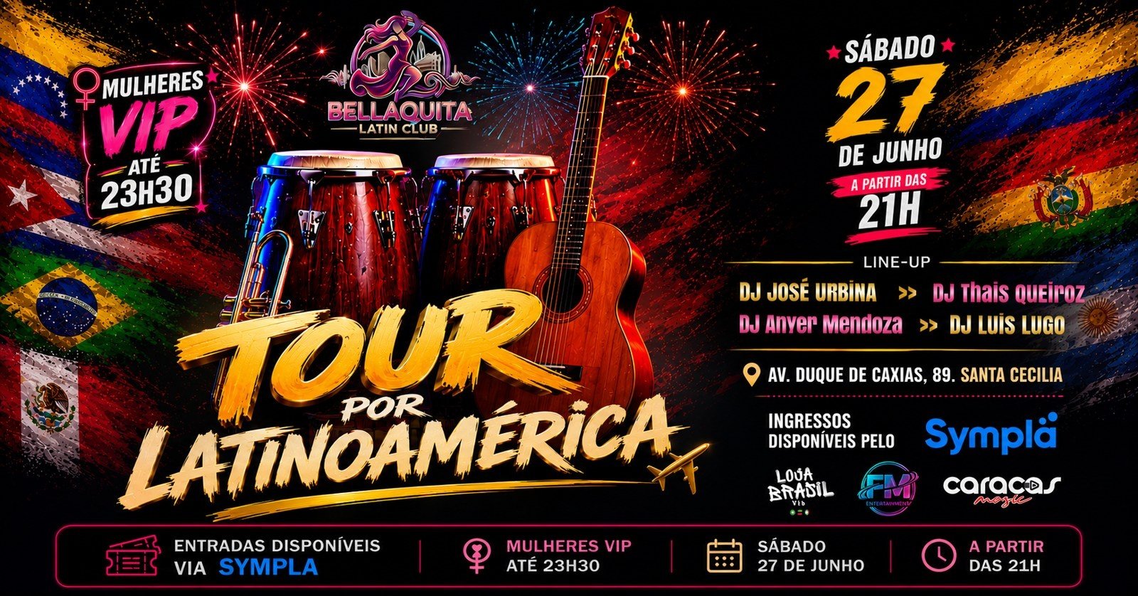 Tour por Latinoamérica Bellaquita Latin club