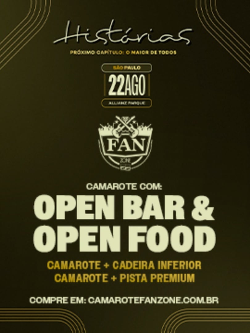 Camarote Fanzone Histórias 2026