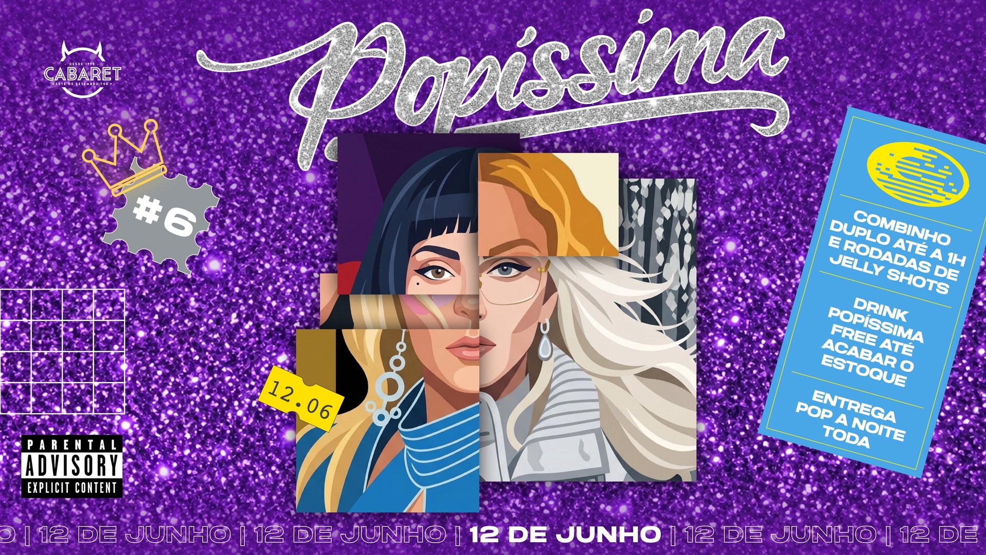 Popíssima // Sexta 12.06 // Cabaret Poa