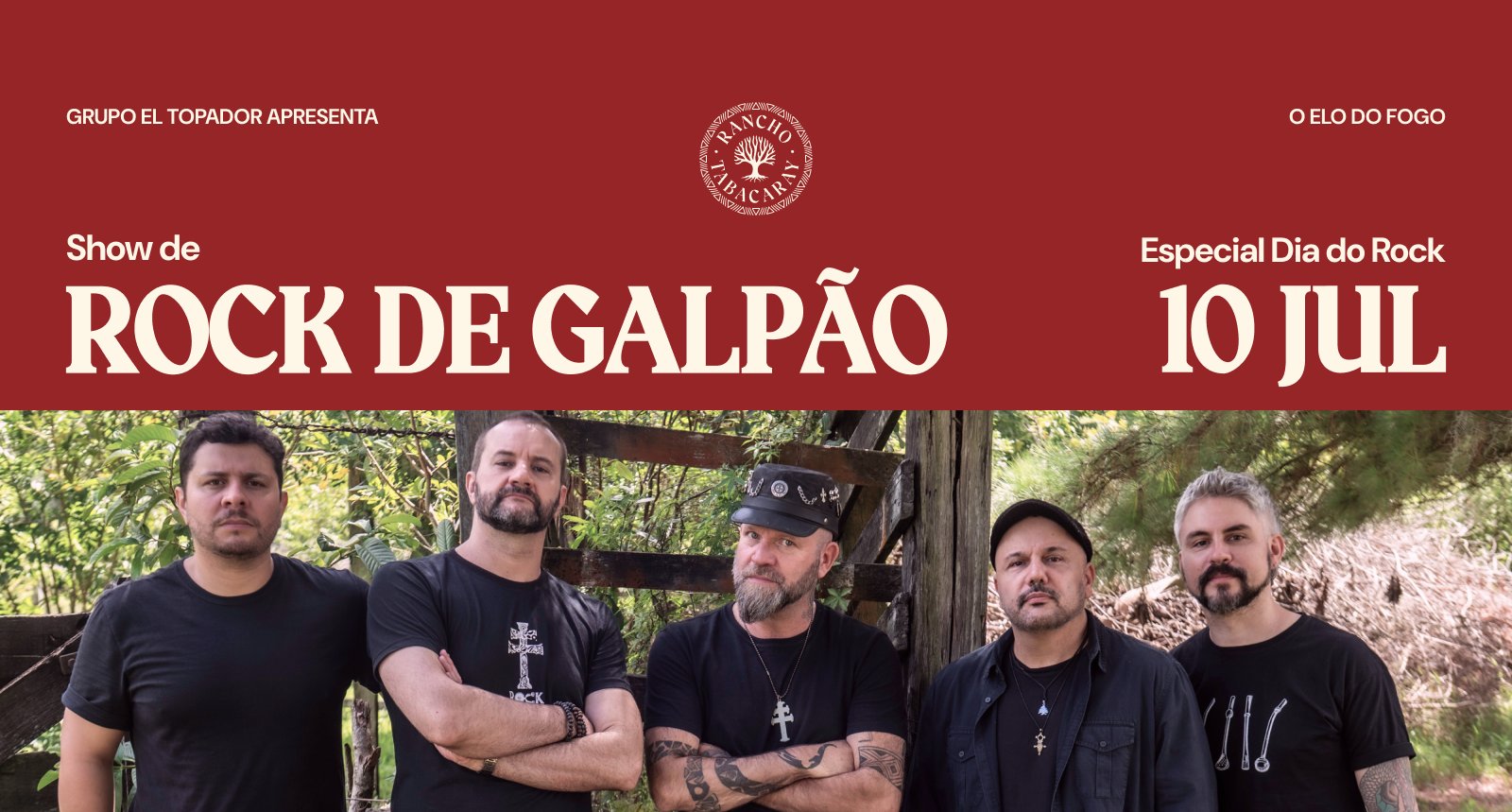 Show com Rock de Galpão | 10 de Julho| Rancho Tabacaray