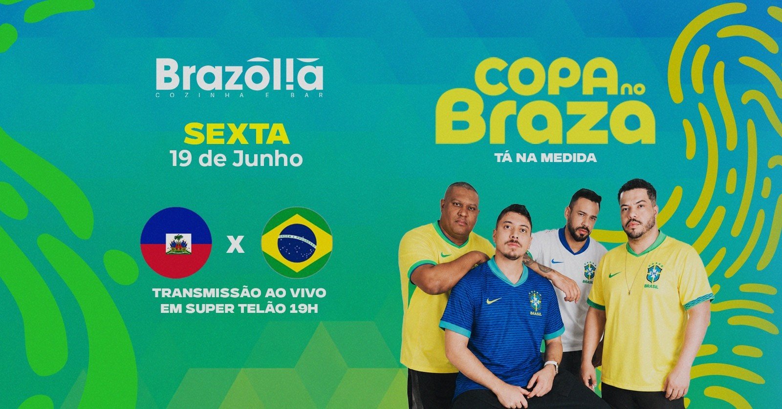 Copa no Braza Brasil x Haiti + Pagode com Tá na Medida