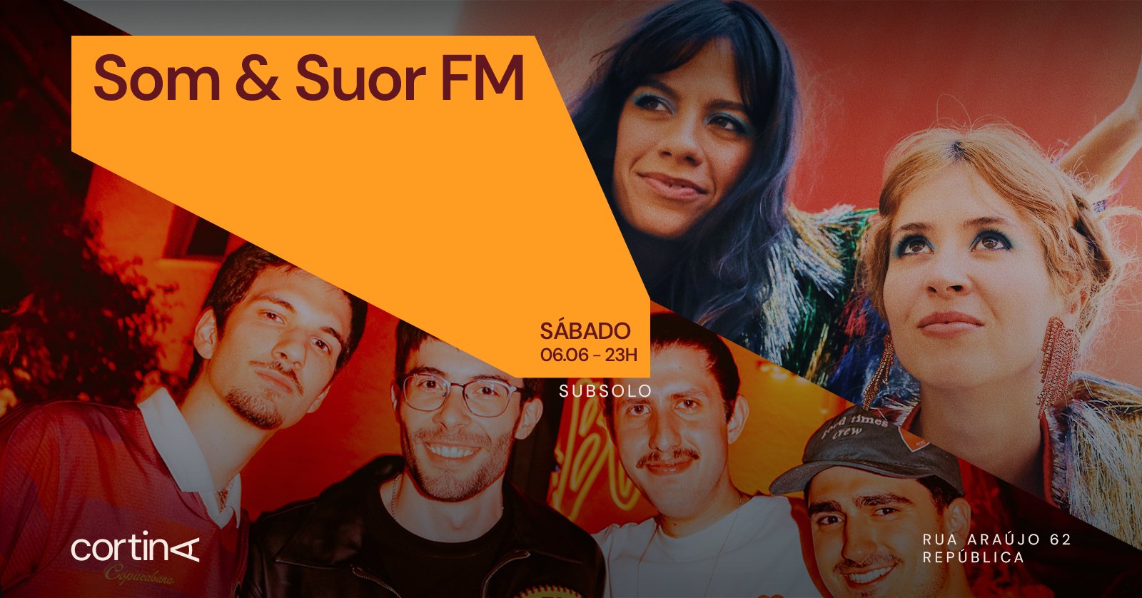 Cortina Apresenta: Som & Suor FM| 06.06 | TRANSPIRA b2b BROLAB