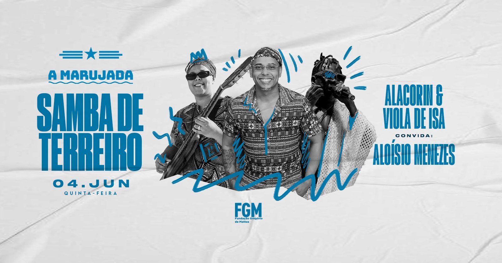 SAMBA DE TERREIRO: Alacorin e Viola de Isa convidam Aloísio Menezes (20h a 1h)