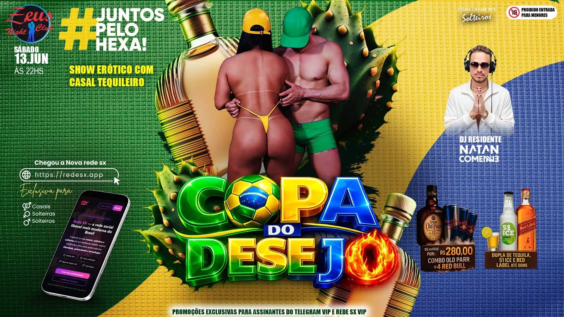 Lista Vip Rumo Ao Hexa Entrada Free para Casais e Mulheres Até Às 22:30